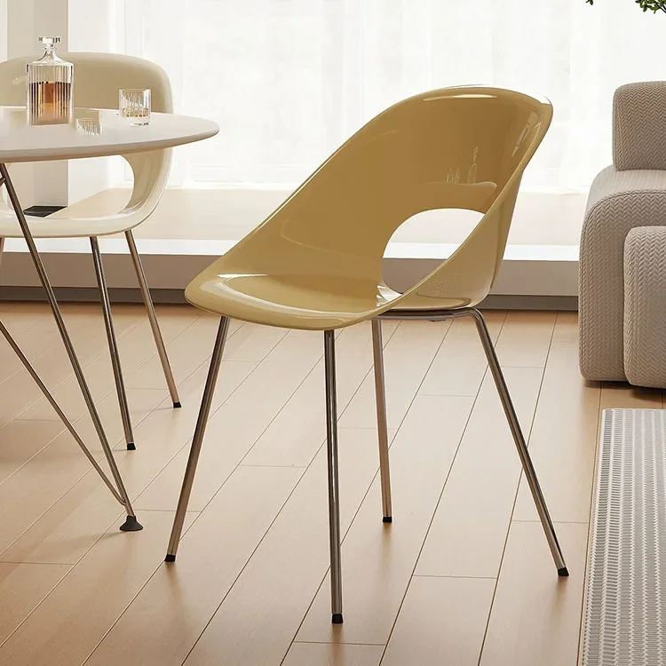 Dining chair light luxury high-end medieval  home chair office back modern simple dresser makeup