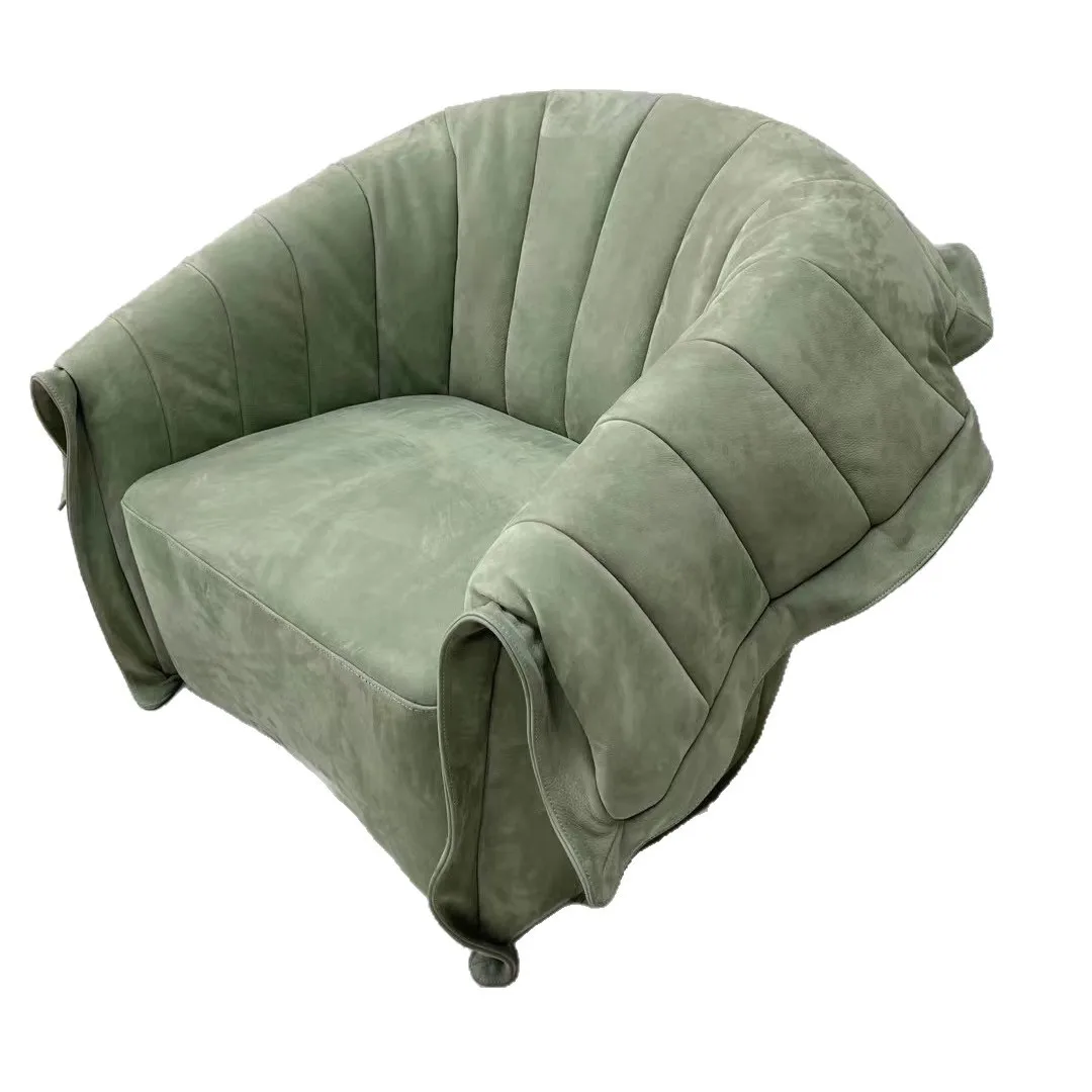 Fabric sofa chair single reception with armrests reception living room chair
