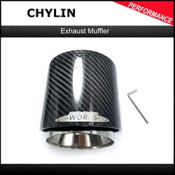 Top Quality For Mini Cooper F54 F55 F56 F57 R60 R61 F60 R55 R56 R57 R58 R59 S JCW Carbon Fiber Exhaust Tip Pipe Car Accessories