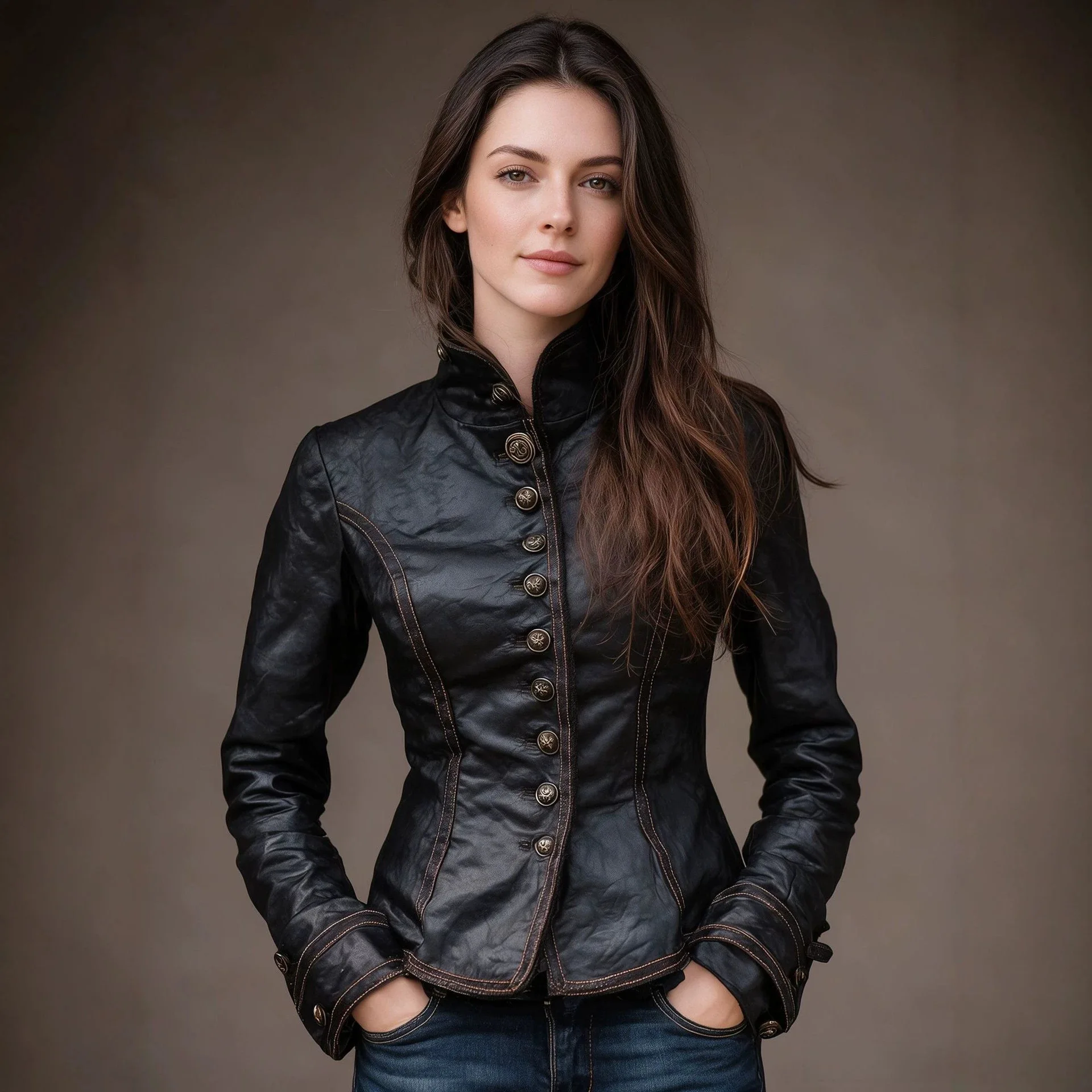 Pu Leather Jacket Spring/autumn Collection, Solid Color Fashionable Casual Stand-up Collar Fixed Waist Slim-fit