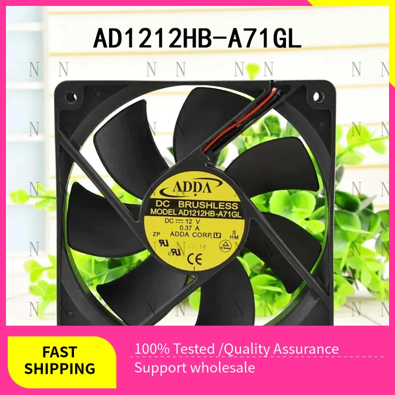 

YJJ Axial flow fan FOR ADDA 12VDC 0.37A AD1212HB-A71GL 120*120*25MM Silent Cooling Fan