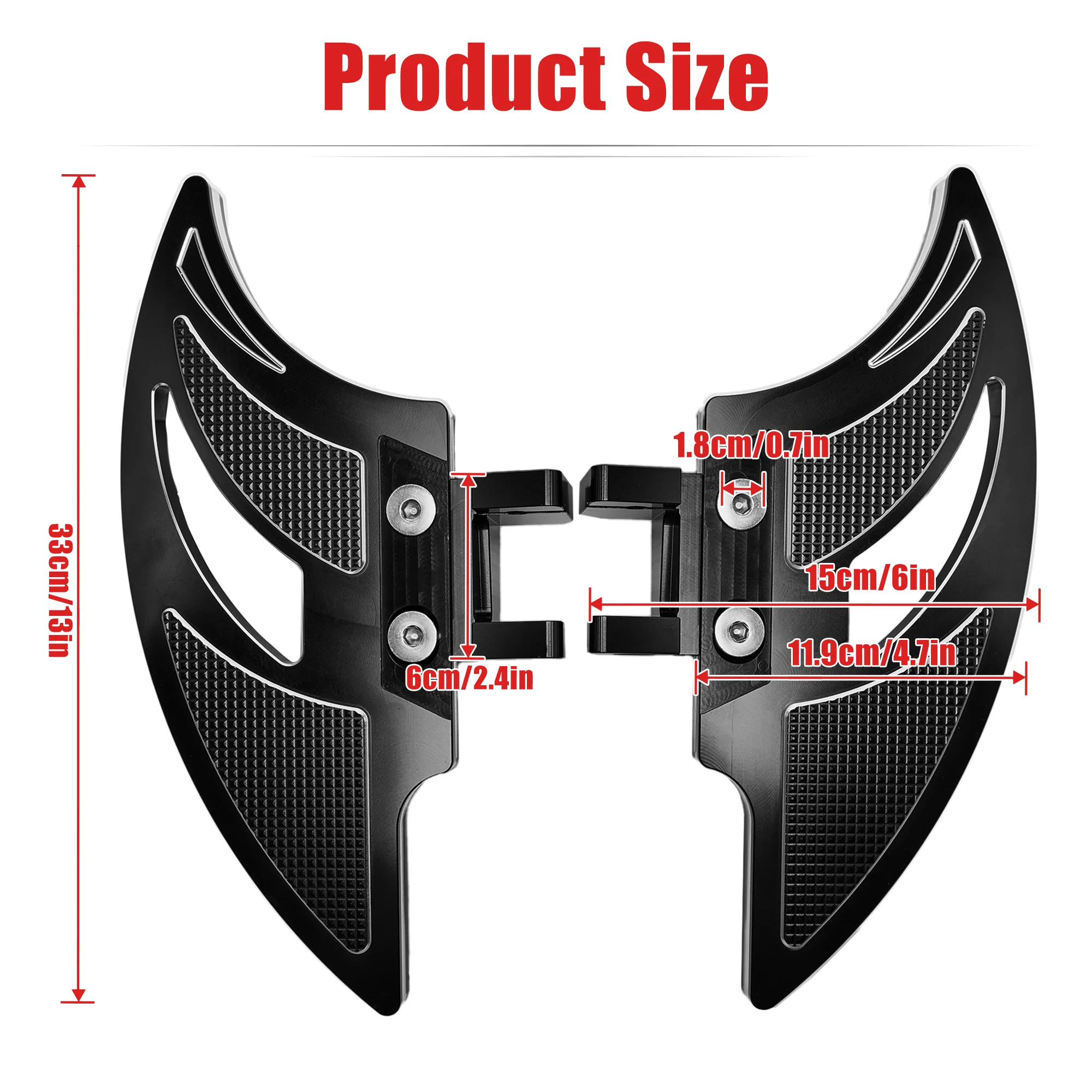 for Can Am Spyder F3 F3-S F3-T 2015+ ATV Accessories Bat Shape Floorboards Aluminum Driver Foot Rest Footboards Rider