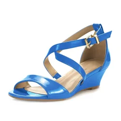 Women's Wedge Sandals Summer New Casual Wedge Platform High Heels Female Open Toes Breathable Sandal Women Designer Luxury Shoes