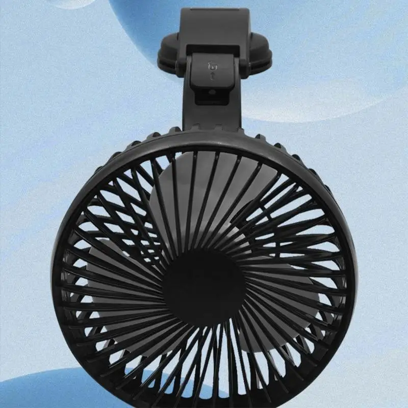 31BA 12Cm Car USB Fan With Quiet Operation And 3 Suction Cup Desk Fan