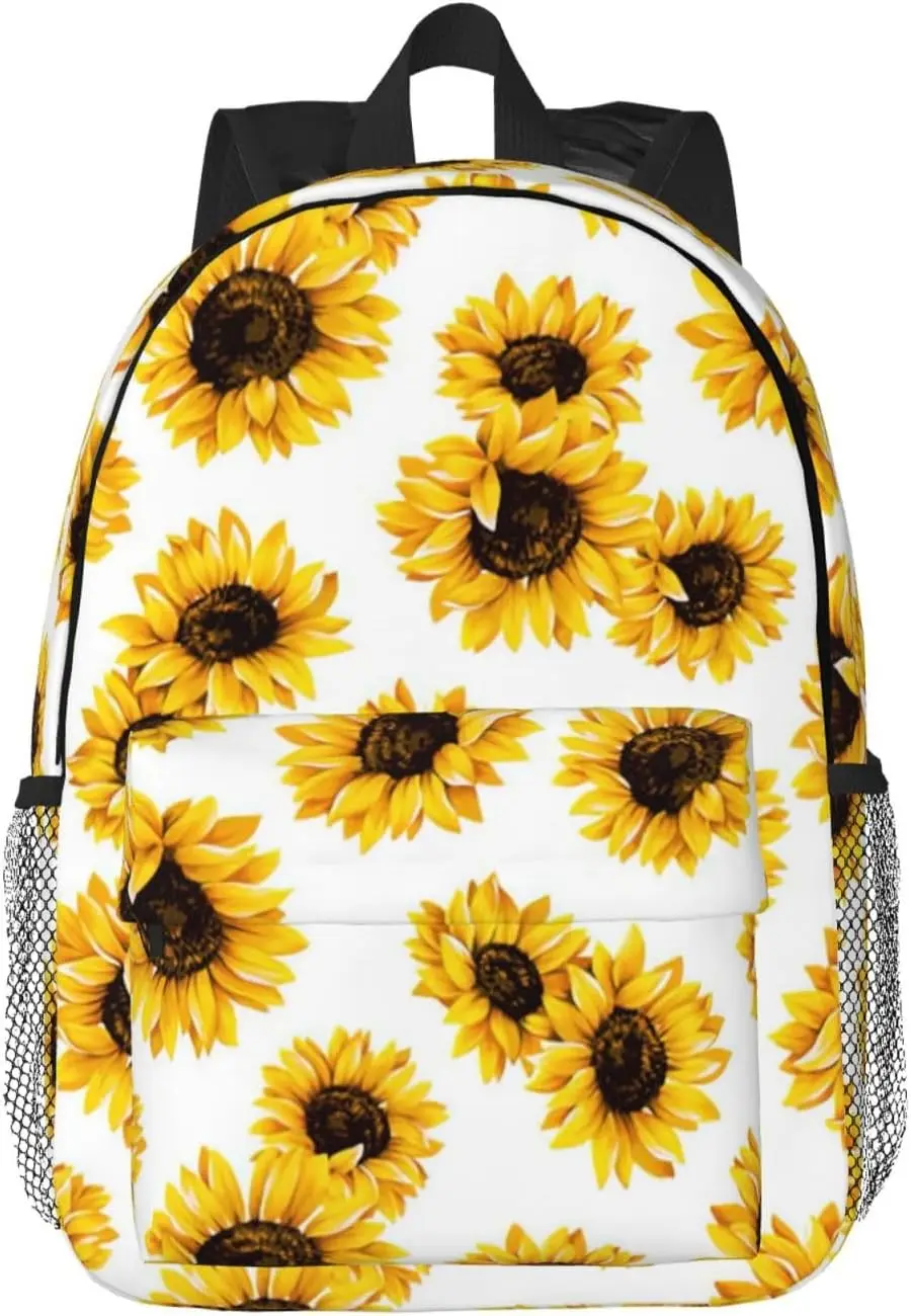 Sunflower Print Adults Backpack Lightweight Backpacks for Hiking Work Laptop Backpack Men Women