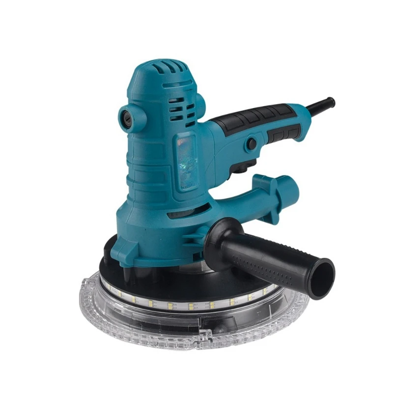 Handheld wall grinder, wall putty grinder, sandpaper machine, self-vacuuming, double lamp topping, long pole wall grinder