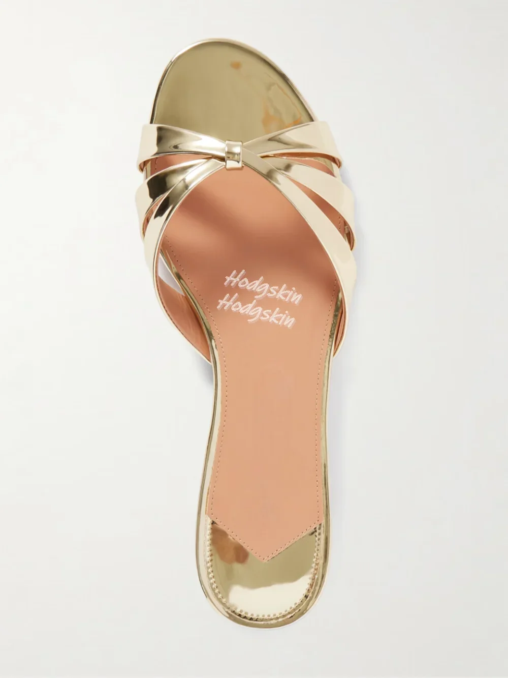 Zapatos planos de mujer con tiras cruzadas y brillo espejado dorado, punta abierta redonda, tacón de bloque bajo sólido, zapatos sexis sin cordones para verano, nuevo 2025