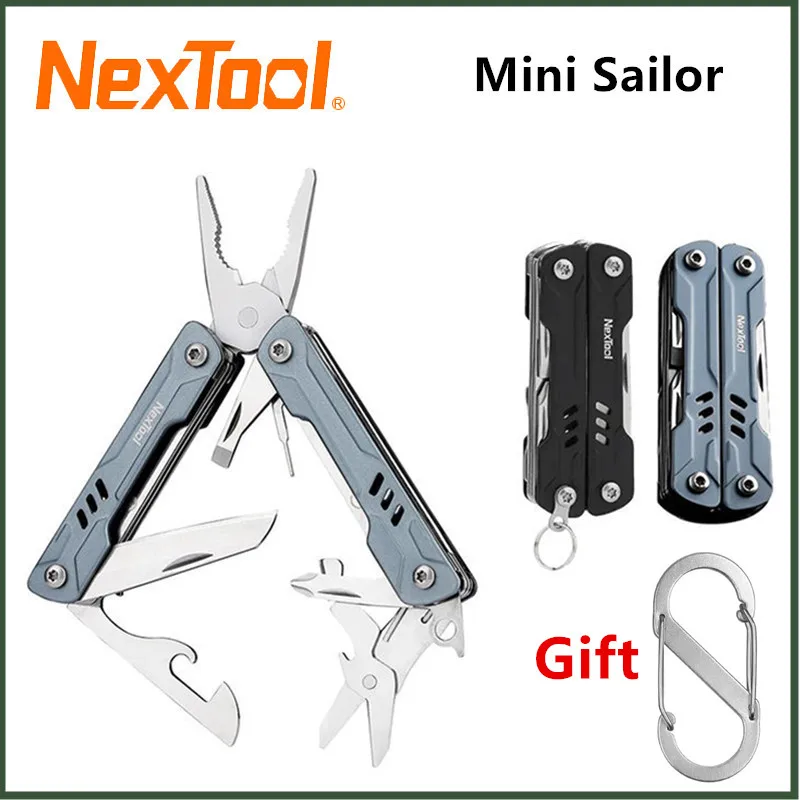 NexTool Mini Sailor 11 In 1 Multi Tool Outdoor Folding Pliers Pocket Knife Tools Wire Cutters EDC Card Pin Screwdriver Scissors