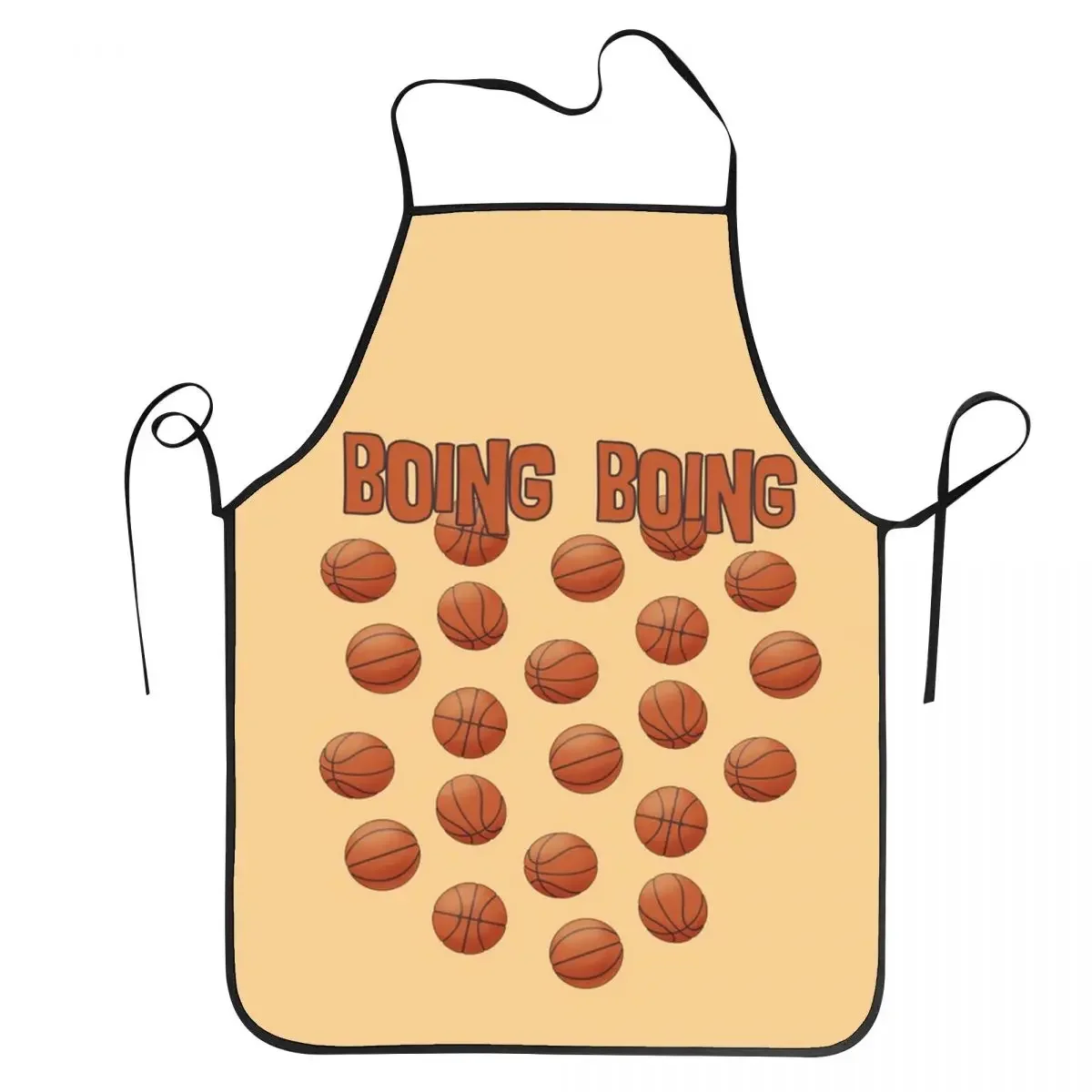 

Boing Boing Basket Balls Aprons Chef Cooking Cuisine Tablier Sleeveless Bib Kitchen Cleaning Pinafore for Women Men Gardening