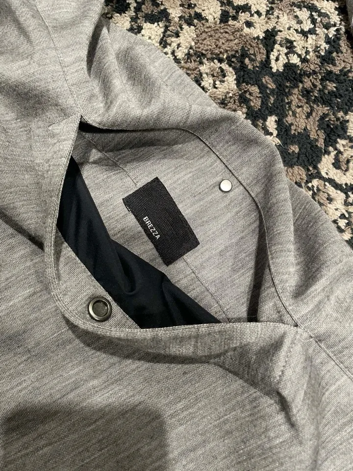 ZEG Old Money Style Mens Reversible Jacket High Tech Fabric Stand Collar Drawstring Versatile Casual Zip Up Coat Outerwear For M