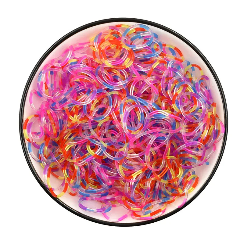 600pcs Colorful Rubber Loom Bands Refill Kit