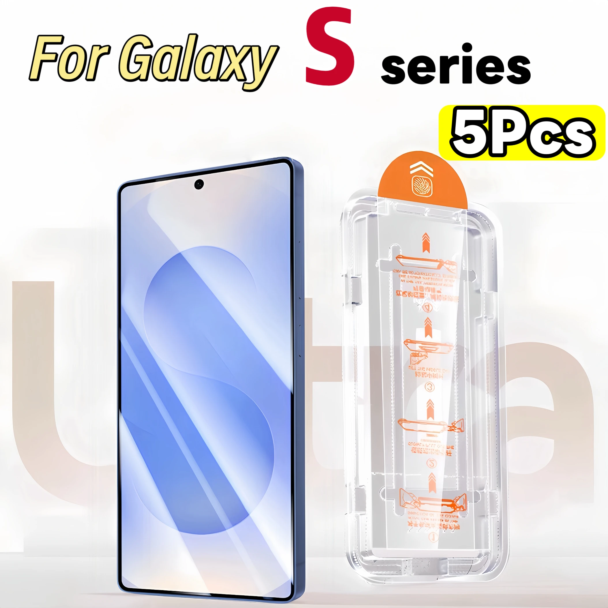 

5PCS For Samsung Galaxy S Series S25 24 23 22 HD Tempered Glass Screen Protectors