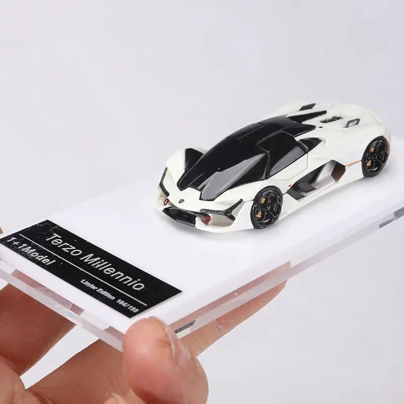 1 + 1 modèle 1/64 Lamborghini Terzo Millennio alliage jouet véhicule à moteur moulé sous pression en métal modèle cadeaux