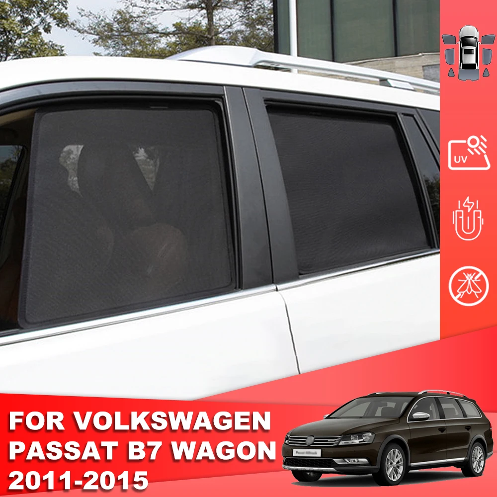 

For Volkswagen VW PASSAT B7 Variant 2011-2015 Magnetic Car Sunshade Front Windshield Curtain Rear Side Baby Window Sun Shade