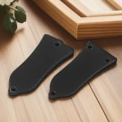 2Pcs Truss Rod Cover Bell Shape for Electric Guitar Premium PVC Material Scratch Resistant Smooth Texture Glossy Chic Finish