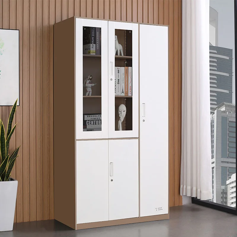 مصنع المعادن الموظفين خزانة معلقة صندوق تخزين ملابس خزانة باب خزانة خزانة معدنية #3