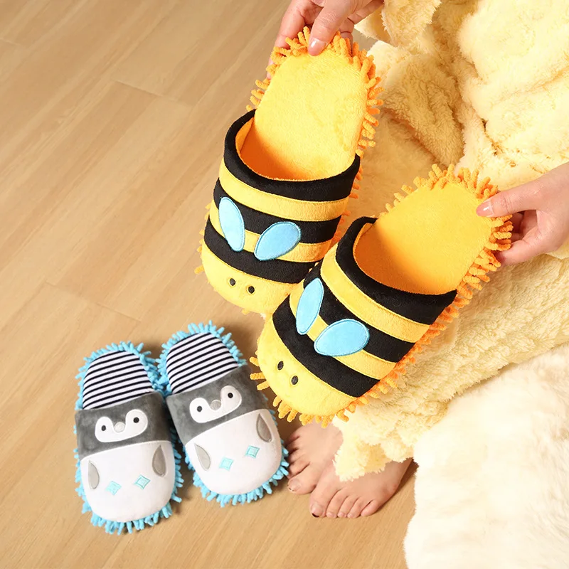 Lovers Warm Woman Slippers Clean Winter Plush Home Floor Shoes Women Anime Cartoon Slippers House Slippers Children fur slippers