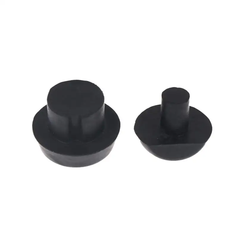 10Pcs Black Billiard Cue Rubber Plug Rubber Billiard Cue Bottom Cover Pool Cue Bottom Bumper Standard Compatibility