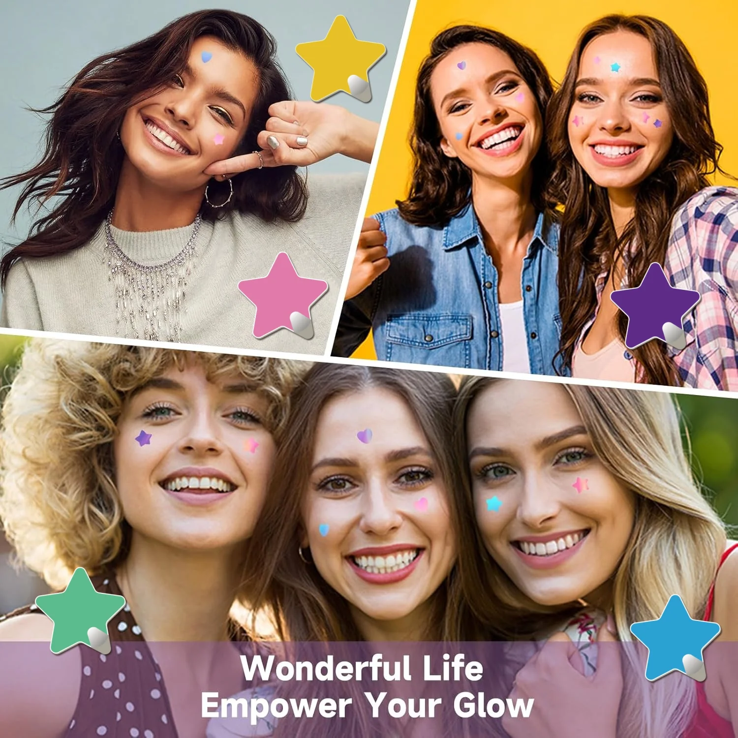 280개 스타 여드름 패치, 방수 및 통기성, 일상적인 얼굴 사용, 얼굴 피부 커버 및 관리 필수품, 개인 관리