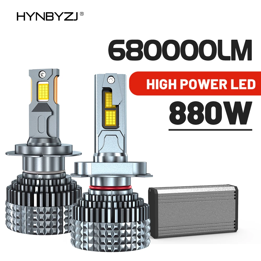 HYNBYZJ 880W H4 Led Headlight H11 H7 Led Canbus Car Led Light Car Lights Auto Lamp H1 H8 H9 9005 9006 9012 12V 24V