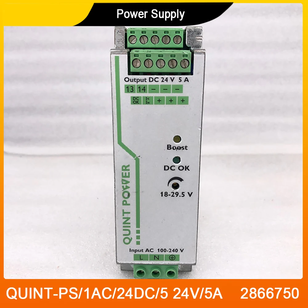 For Phoenix QUINT-PS/1AC/24DC/5 24V/5A 2866750 Rail Switching Power Supply