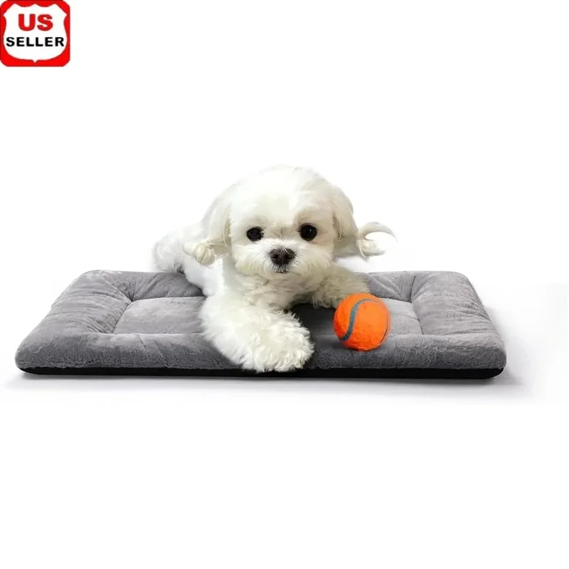 

Ultra Soft Washable Dog Bed, Extra Small Crate Pad, Anti-Slip Cushion for Cats and Dogs, Indoor Outdoor Use