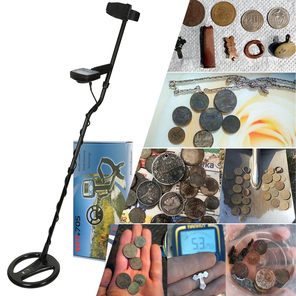 SALE MT705 Metal Detector Pinpointer 270mm 18.75KHZ Waterproof Search Coil Gold Detectors Treasure Hunter Tracker Metal Finder