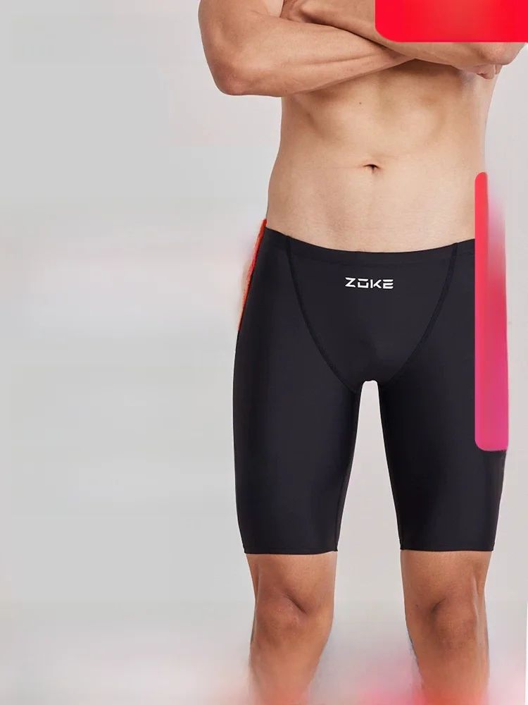 zoke-メンズ水泳パンツ-5-クォーター-プロフェッショナル-レーシング-トレーニング-クイック-ドライ-恥ずかしくない水泳パンツ-男性モデル