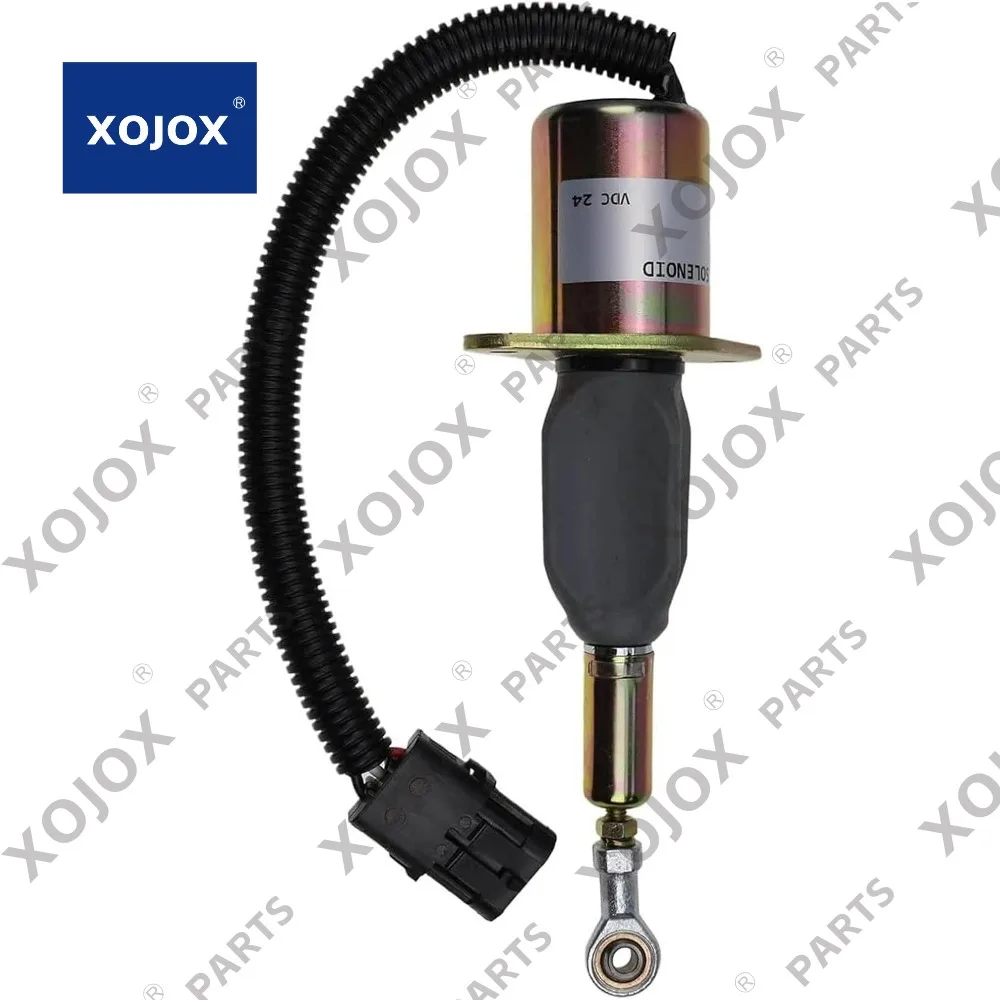 Электромагнитный клапан отключения топлива XOJOX 6743-81-9140 6743819140 Подходит для двигателя Komatsu 6D114E Экскаваторы PC350-7 PC360 PC300-6 PC300-
