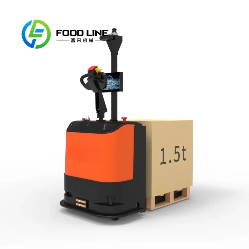 Counterbalance Forklift Agv Robot, Lidar Slam Positioning, Auto Elevator Adaptation, For Unmanned Warehouse Pallet Distribution