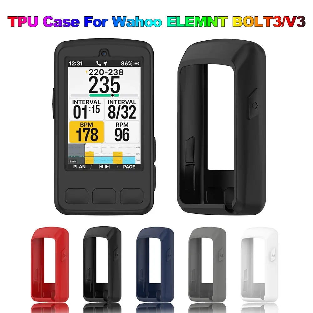 Image of Für Wahoo ELEMNT BOLT V3 Schutzhülle Silikon-Schutzhülle geeignet für Wahoo ELEMNT BOLT3 Fahrradcomputer-Schutz