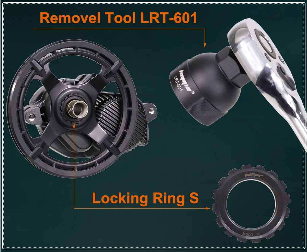 HEPPE E-Bike Motor-Sicherungsring Montage- und Demontagewerkzeug für Shimano E6100 E7000 E8000 E8050 EP8 Motor – Detail 11