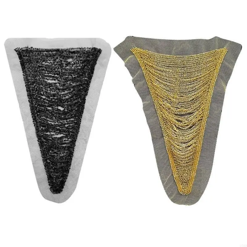 270D ไดนามิกหลายชั้น Fringe Beaded Trim พู่ชุดแต่งงานเสื้อผ้าสบายๆเหมาะสำหรับผู้นำเทรนด์