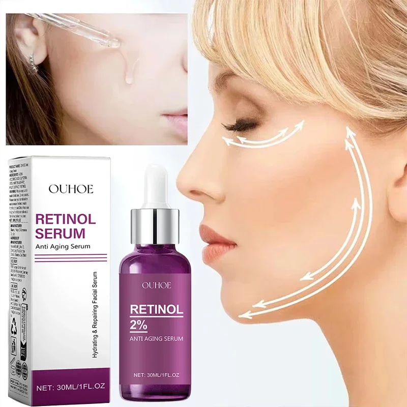 

Retinol Anti-Wrinkle Firming Serum Instant Wrinkle Remover for Face Neck Fades Fine Lines Anti Aging Korean Skincare Products