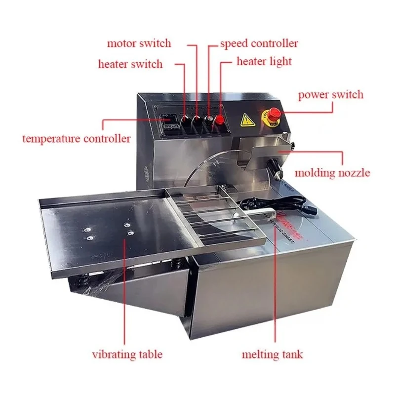 Macchina per la tempera del cioccolato di alta qualità Macchina per la tempera del cioccolato con macchina vibrante per la fusione del cioccolato