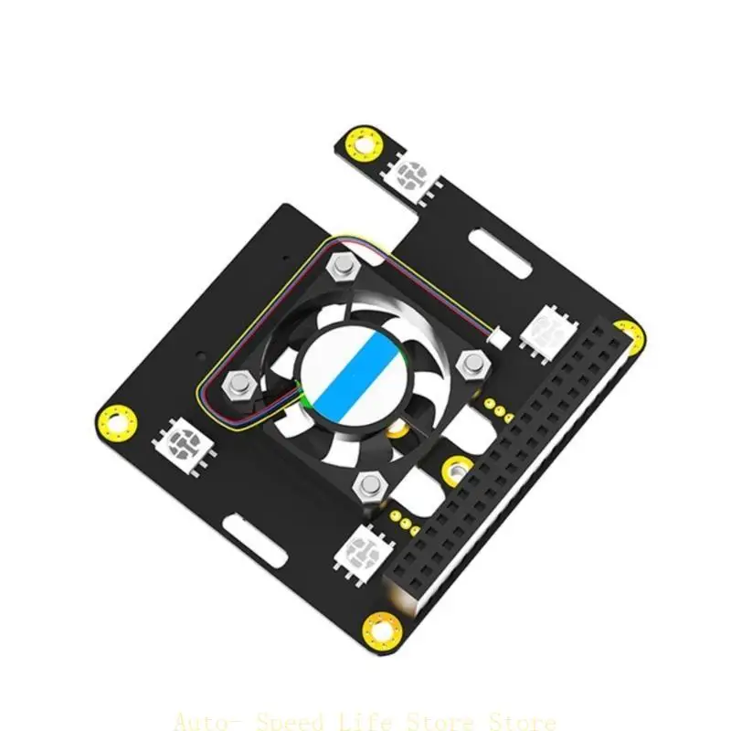 02DA PCIE para M.2 Adaptador para 5 com ventilador resfriamento integrado, dissipador calor alumínio, taxa dados