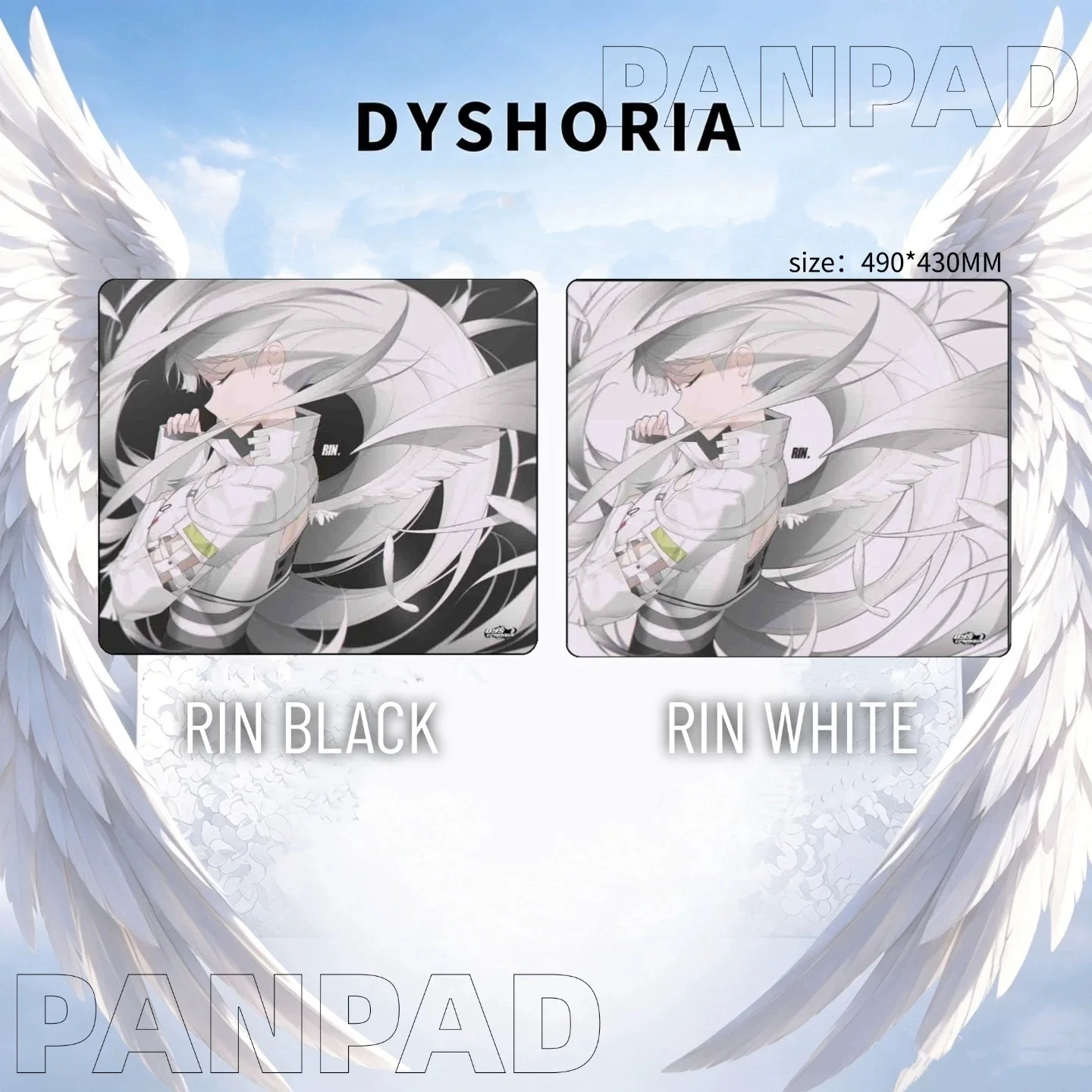 PAN Esports Dysphoria RIN Glass Gaming Mousepad  FPS Both Control And Smooth Mouse Pad For VALORANT TTK CSGO PC Accessories Gift