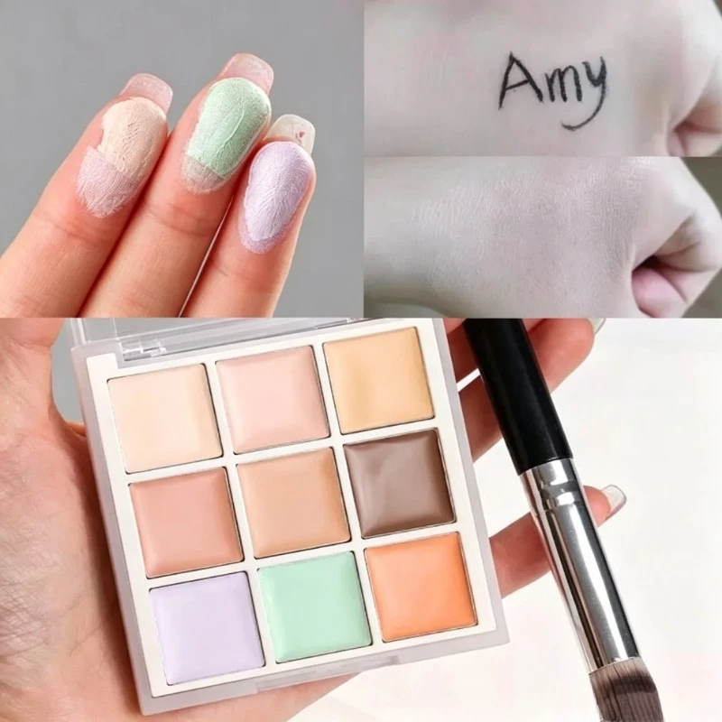9 Colors Concealer for Freckles Acne Marks Dark Circles and Tear Troughs Brightens The Skin Tones The 9-color Concealers 2026New