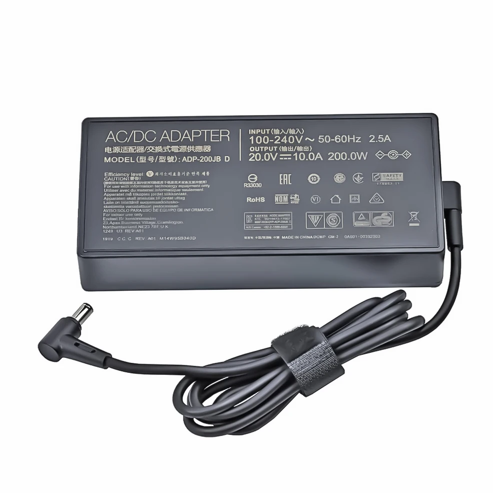 200W 20V 10A Laptop Charger Adapter ADP-200JB D For ASUS TUF DASH F15 FX516PR FA506QR ROG ZEPHYRUS G15 GA503QM-HQ121R