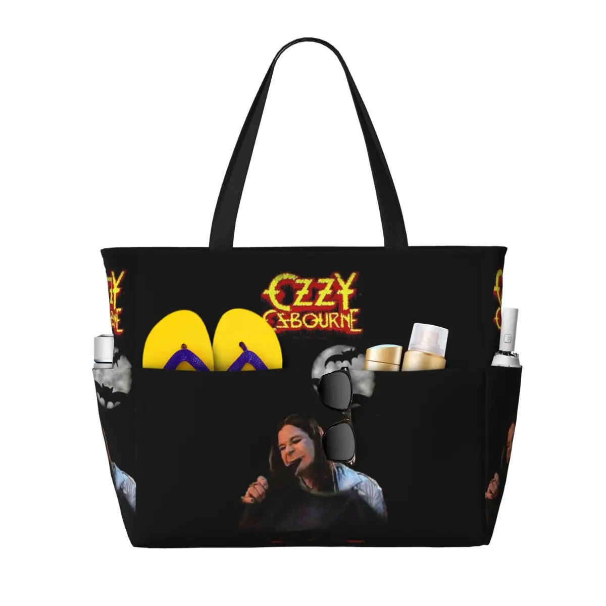 Ozzy Osbourne Merch Beach Tote Bag Sport Gym Yoga Duffle Large Tote Bag Women Travel Bag Fitness bag