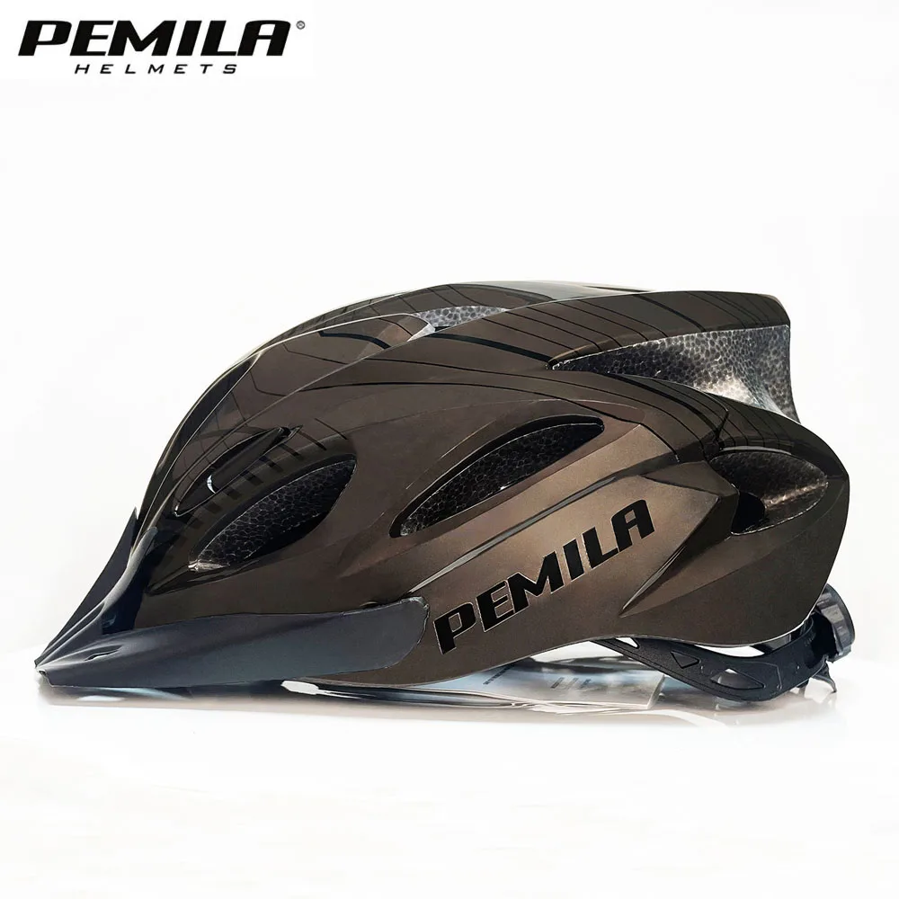 Streifen ultraleichter Rennrad Mountainbike Helm mit Sonnenblende ultraleichte dh MTB Fahrrad helm Outdoor Sport Reiten Fahrrad helm