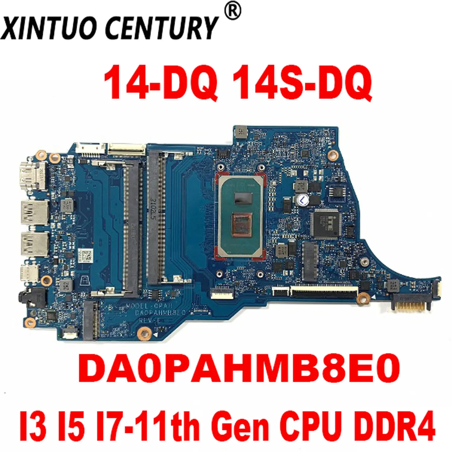 

DA0PAHMB8E0 DA0PAHMB8G0 Для 14-DQ 14S-DQ комплект материнской платы ноутбука, комплект оперативной памяти с процессором I3、I5-11th Gen CPU DDR4, 100% тестовая работа