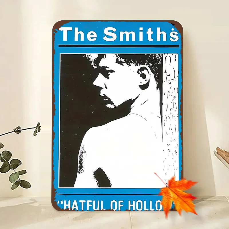 The Smiths 'Hateful of Hollow' Metal Wall Art Sign - Vintage Rock Band Decorative Poster, Seasonal Home Decor for Music Lovers,