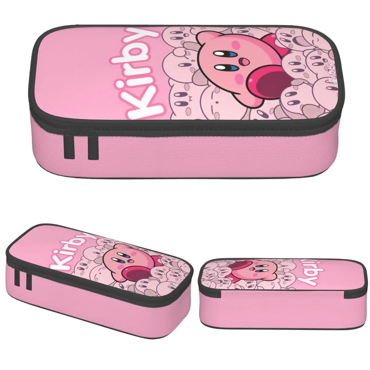

Pink Kirbys Funny Game Accessories Pencil Bags Pouch High Capacity Pencil Case Cosmetic Bag for Girls Boys