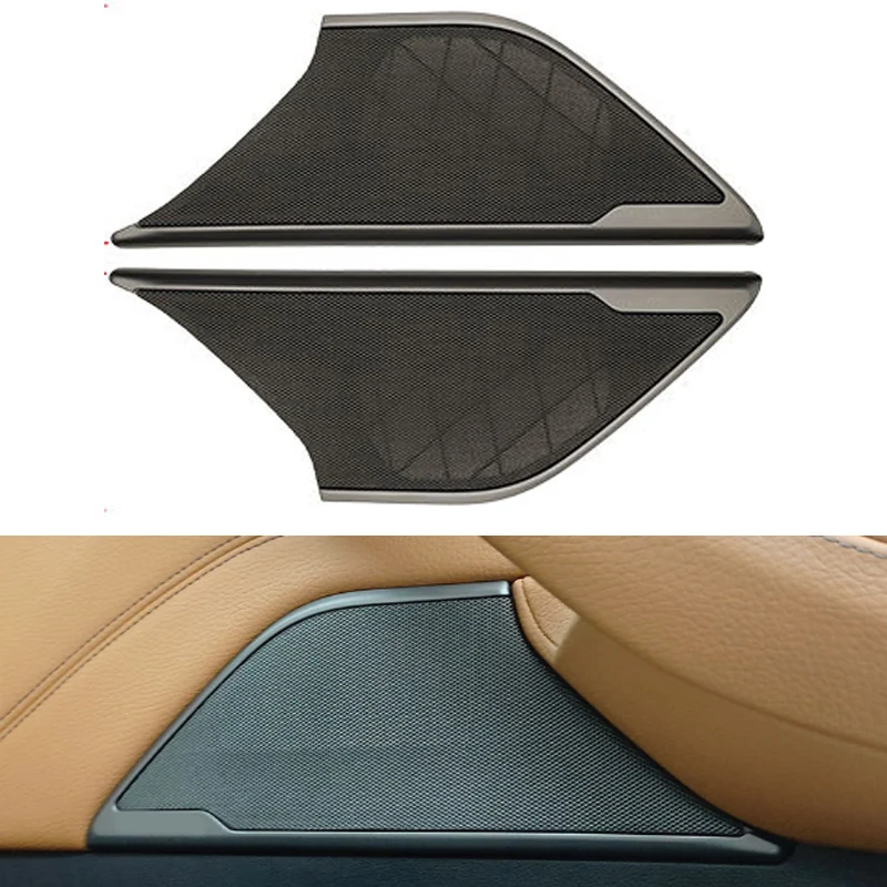 Upgraded Midrange Speaker Covers for BMW 5 Series G30, Front Door Audio Panel Trim, Premium Aluminum Speaker Grille Replacement