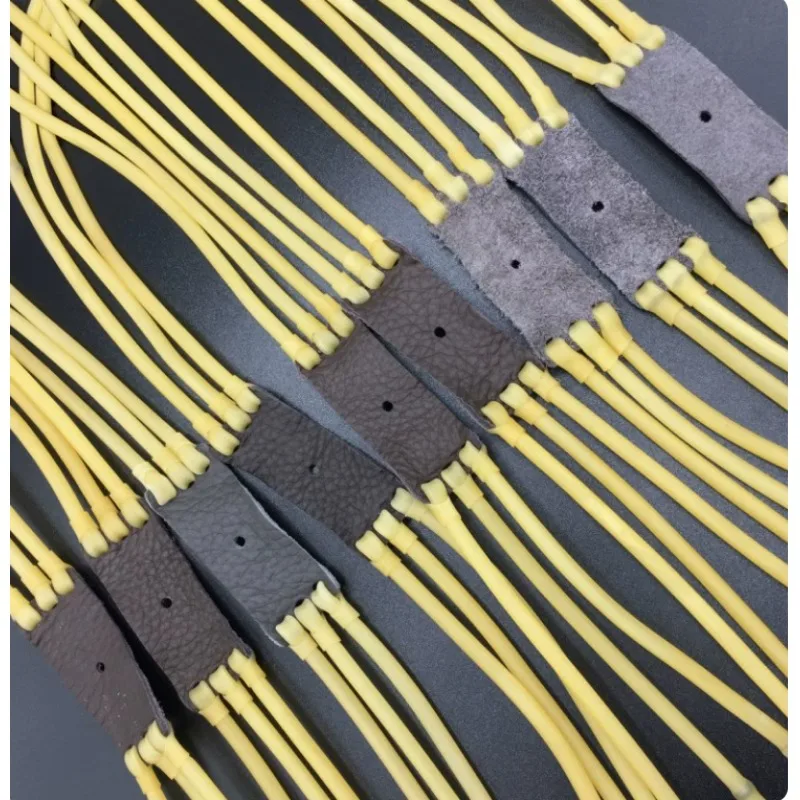 6 Strands Slingshot Latex Bands High Elastic Latex Elastic Tubes Made Replacement Spare Accessories for Outdoor Slingshot