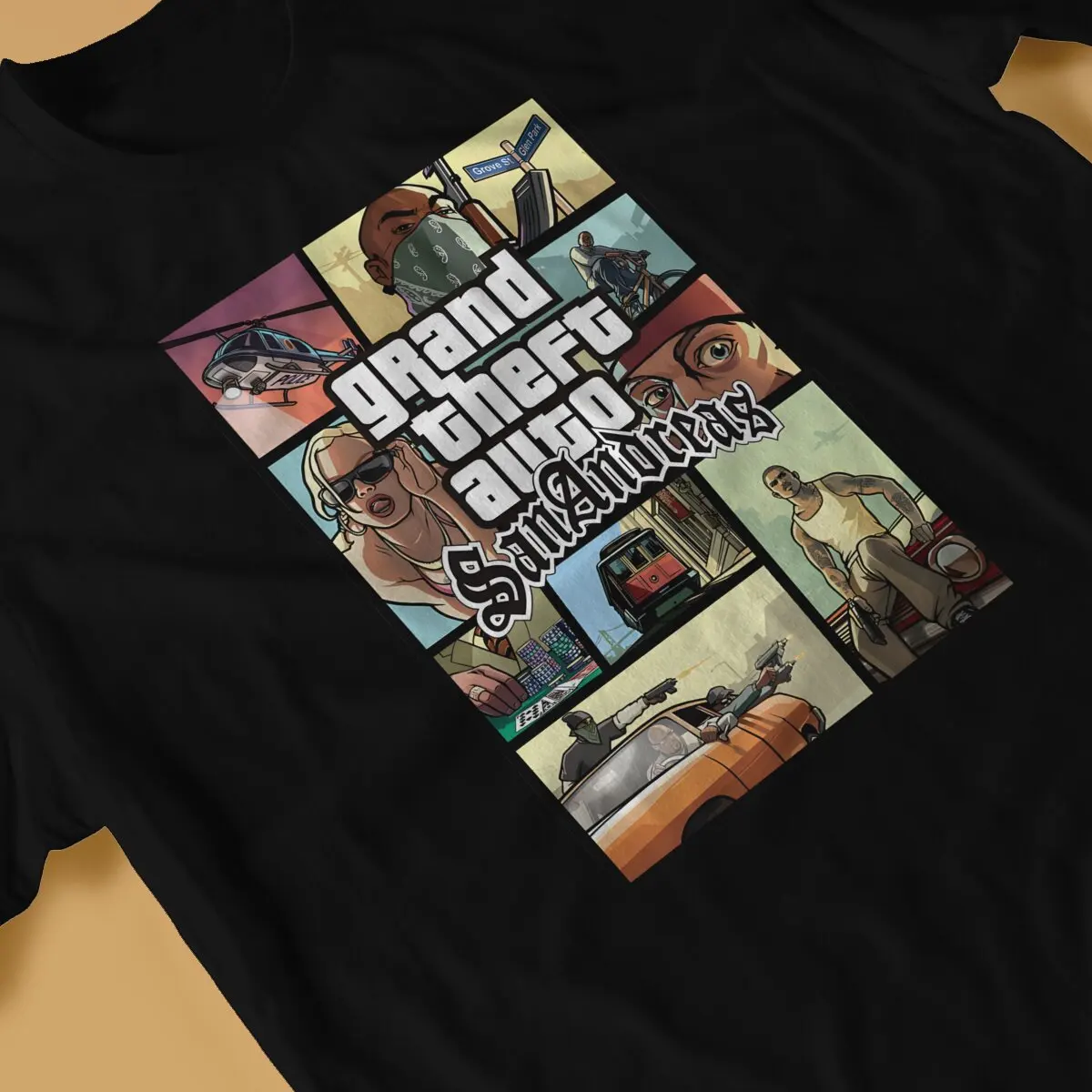 الرجال سرقة السيارات Gta تي شيرت الرجال جودة عالية نقية 100% القطن تي شيرت القطن قصير الأكمام ملابس للرجال