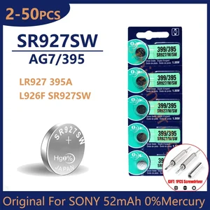 Pin nút ban đầu cho đồng hồ, đồ chơi đồ chơi đồ chơi, Sony SR927SW AG7 395 LR927 395AL926F SR927SW 6 ngăn xếp bán hàng chính 395 - 2