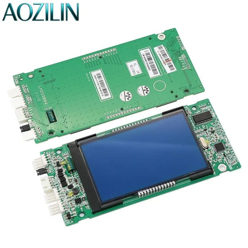 AOZILIN LCD Display Board SM.04VL16X Elevator Call Panel Blue Black Screen Replacement for STEP Elevator