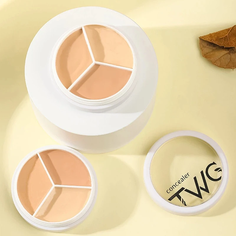 3 ألوان كونسيلر يغطي كامل الهالات السوداء علامات حب الشباب البقع المسيل للدموع الفراء كريم خافي عيوب البشرة سطع حتى كريم أساس البشرة جديد #2